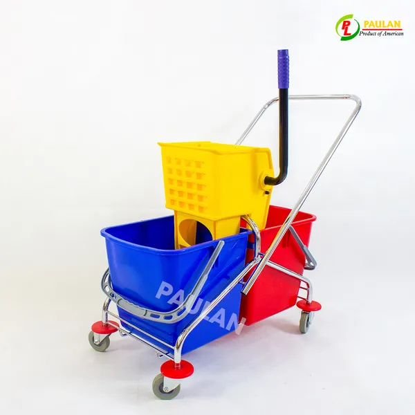 Xe vắt nước lau nhà 2 xô Paulan HC071