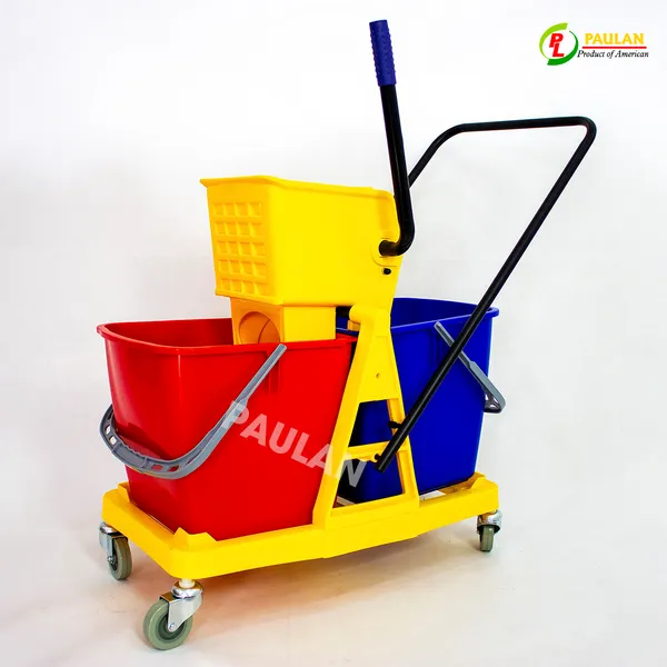 Xe vắt nước lau nhà 2 ngăn Paulan HC073