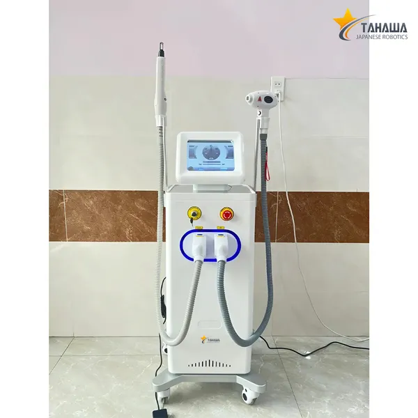 Máy Triệt Lông Paulan Diode Laser 808 Loại 1 2in1 Xóa Xăm 2 Tay Cầm