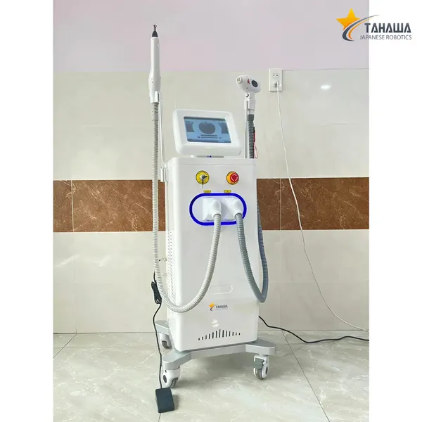 Máy Triệt Lông Paulan Diode Laser 808 Loại 1 2in1 Xóa Xăm 2 Tay Cầm