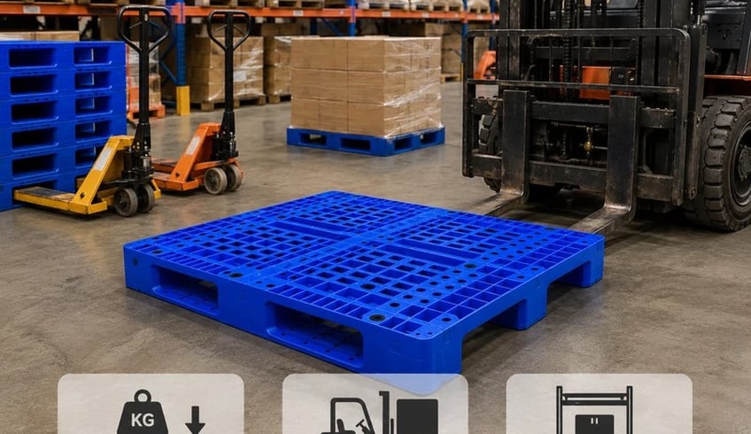 Cách chọn pallet nhựa cho xe nâng phù hợp, an toàn và hiệu quả
