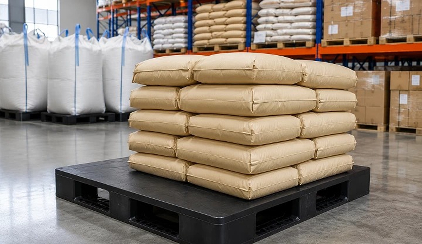 Pallet nhựa mặt kín có phù hợp kho nguyên liệu khô không