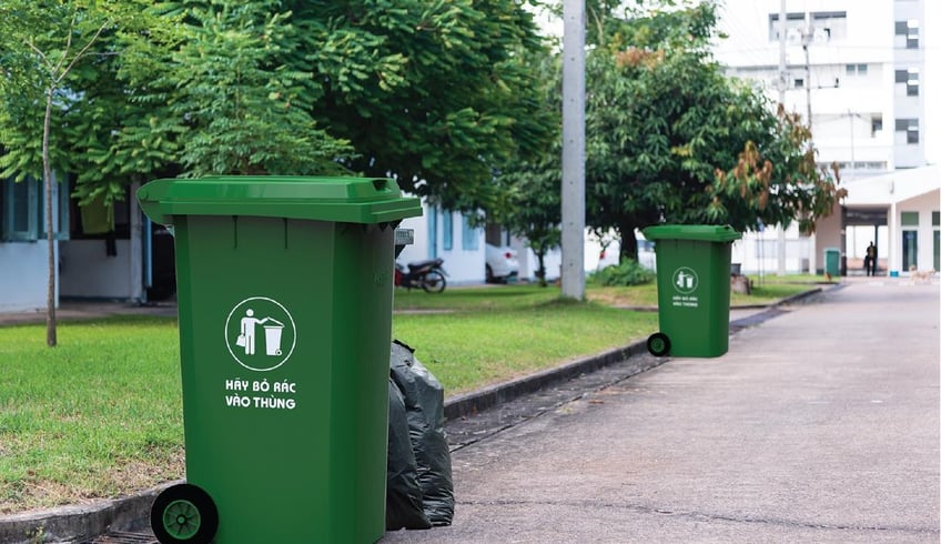 Quy hoạch, bố trí thùng rác chung cư khoa học, dễ vận hành