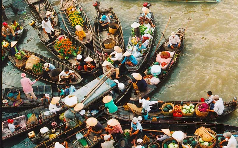 Mekong Delta: The Waterland Region with the Distinctive Floating Market Culture
