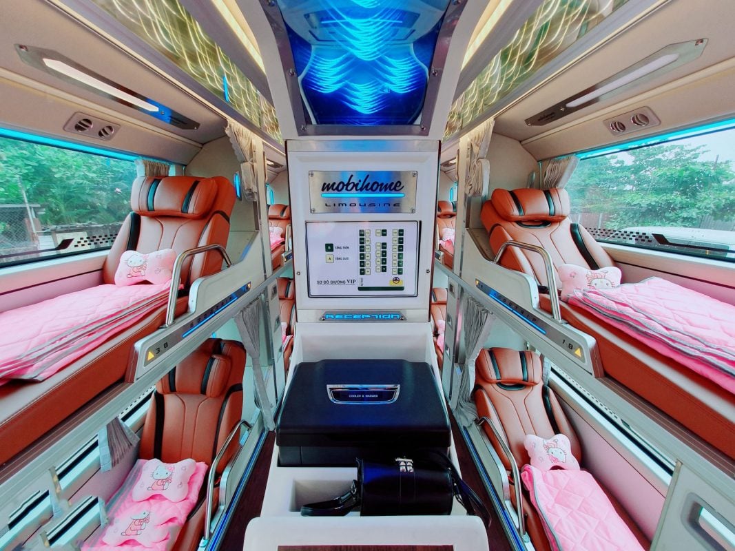 Sleeper bus in Vietnam