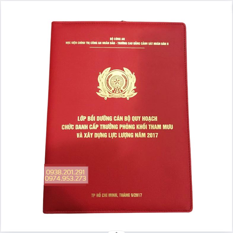 Bìa đựng hồ sơ da A4 Bộ Công An Cảnh sát nhân dân Bìa đựng hồ sơ da A4 Bộ Công An Cảnh sát nhân dân