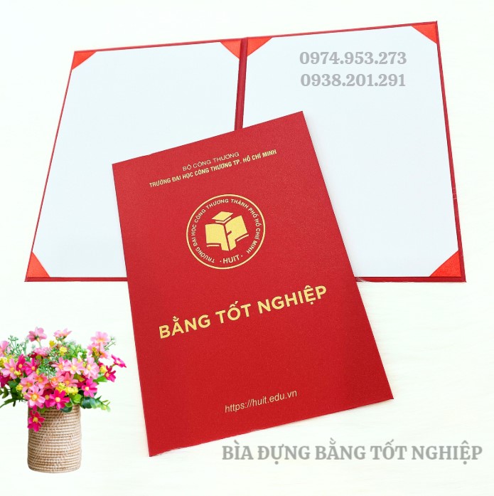 Bìa kẹp bằng tốt nghiệp A4 in logo trường đẹp giá rẻ lấy liền Bìa kẹp bằng tốt nghiệp A4 in logo trường đẹp giá rẻ lấy liền