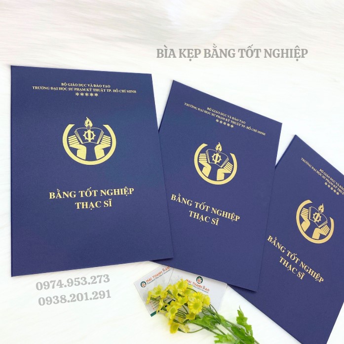 Bìa kẹp bằng tốt nghiệp A4 in logo trường đẹp giá rẻ lấy liền Bìa kẹp bằng tốt nghiệp A4 in logo trường đẹp giá rẻ lấy liền