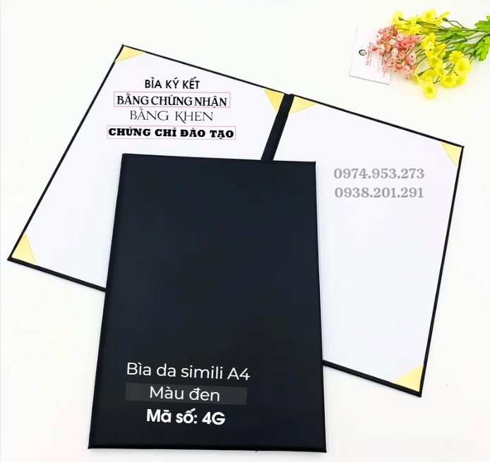 Bìa ký kết da simili cao cấp có sẵn Bìa ký kết da simili cao cấp có sẵn