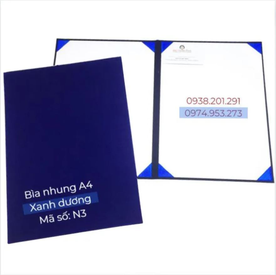 Bìa nhung ký kết quyết định bổ nhiệm A4 sang trọng lịch sự in logo theo yêu cầu Bìa nhung ký kết quyết định bổ nhiệm A4 sang trọng lịch sự in logo theo yêu cầu