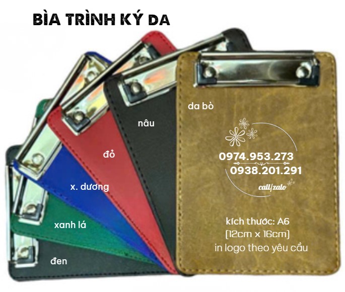 Bìa trình ký da A4 A3 A5 in logo công ty theo yêu cầu đẹp giá rẻ lấy gấp Bìa trình ký da A4 A3 A5 in logo công ty theo yêu cầu đẹp giá rẻ lấy gấp