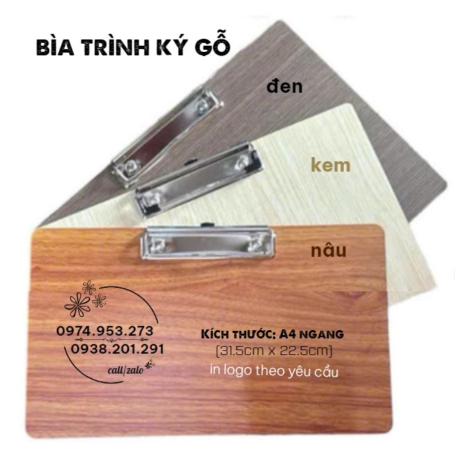 Bìa trình ký gỗ A4 A3 A5 in logo công ty theo yêu cầu Bìa trình ký gỗ A4 A3 A5 in logo công ty theo yêu cầu