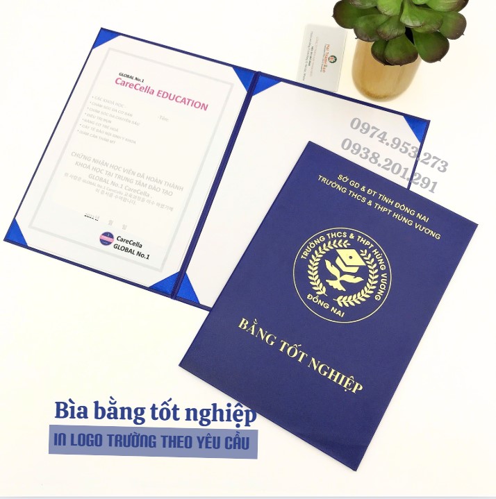 In bìa bằng tốt nghiệp A4 giá rẻ đẹp giao gấp In bìa bằng tốt nghiệp A4 giá rẻ đẹp giao gấp