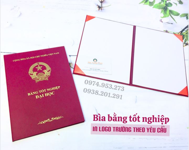 In bìa bằng tốt nghiệp A4 giá rẻ đẹp giao gấp In bìa bằng tốt nghiệp A4 giá rẻ đẹp giao gấp