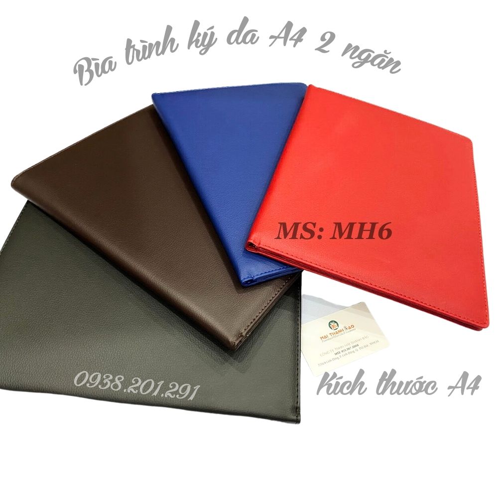 Bìa trình ký da đôi 2 ngăn MH6 dùng để kẹp tài liệu, hồ sơ, hợp đồng, báo cáo... Bìa trình ký da đôi 2 ngăn MH6 dùng để kẹp tài liệu, hồ sơ, hợp đồng, báo cáo...