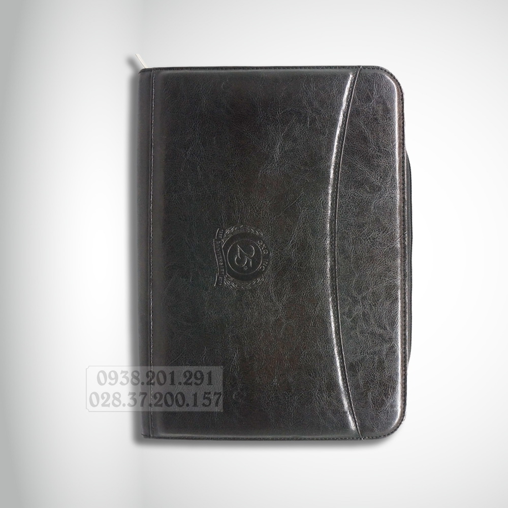 Bìa hồ sơ da cao cấp in logo nhiều ngăn đựng hồ sơ giấy tờ in logo khách hàng Bìa hồ sơ da cao cấp in logo nhiều ngăn đựng hồ sơ giấy tờ in logo khách hàng