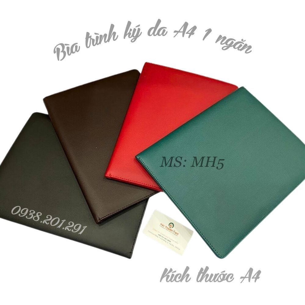 Bìa trình ký da đôi 1 ngăn MH5 dùng để kẹp tài liệu, hồ sơ, hợp đồng, báo cáo... trình lên sếp, lãnh đạo ký duyệt lịch sự và sang trọng Bìa trình ký da đôi 1 ngăn MH5 dùng để kẹp tài liệu, hồ sơ, hợp đồng, báo cáo...