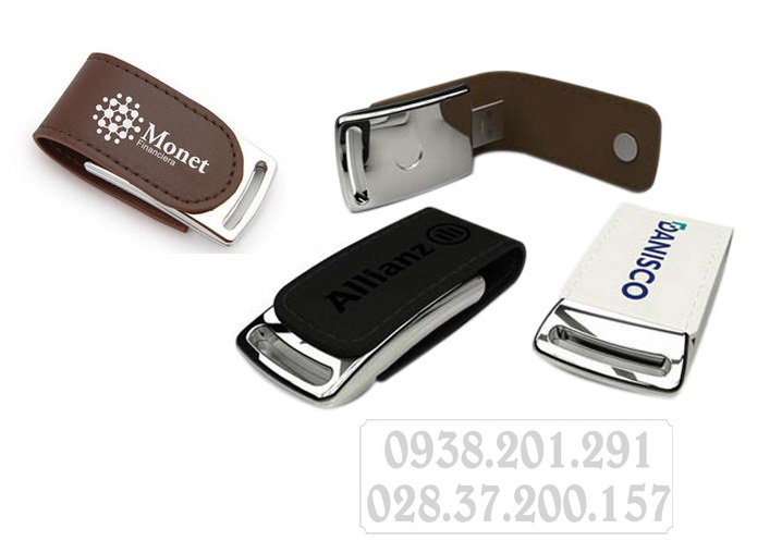 Usb da 4G 8G 16G 32G in khắc logo làm quà tặng giá rẻ tphcm Usb da 4G 8G 16G 32G in khắc logo làm quà tặng giá rẻ tphcm