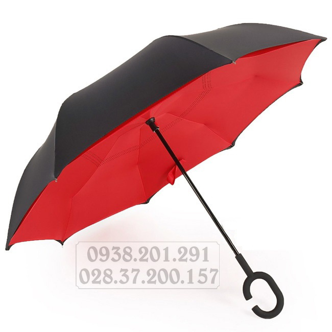 Đặt in logo lên dù gấp ngược màu đen đỏ cao cấp sang trọng khách hàng mua ô tô xe hơi Đặt in logo lên dù gấp ngược màu đen đỏ cao cấp sang trọng khách hàng mua ô tô xe hơi