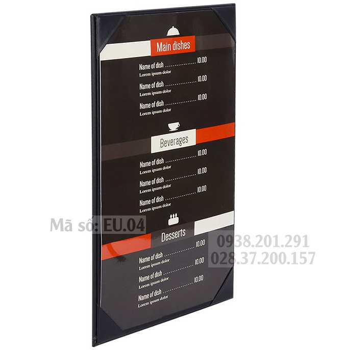 Đặt may in bìa menu nhà hàng khách sạn trà sữa quán ăn quán nhậu logo giá rẻ Đặt may in bìa menu nhà hàng khách sạn trà sữa quán ăn quán nhậu logo giá rẻ