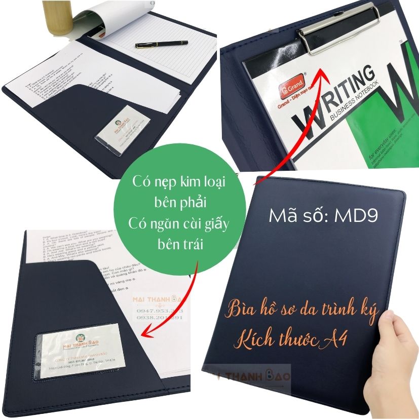 Bìa trình ký da cao cấp A4 đẹp đựng tài liệu hồ sơ hợp đồng ký kết giấy khen thưởng Bìa trình ký da cao cấp A4 đẹp đựng tài liệu hồ sơ hợp đồng ký kết giấy khen thưởng