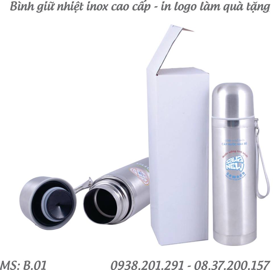 Bình giữ nhiệt in logo quảng cáo làm quà tặng khách hàng bình inox giữ nóng lạnh Bình giữ nhiệt in logo quảng cáo làm quà tặng khách hàng bình inox giữ nóng lạnh