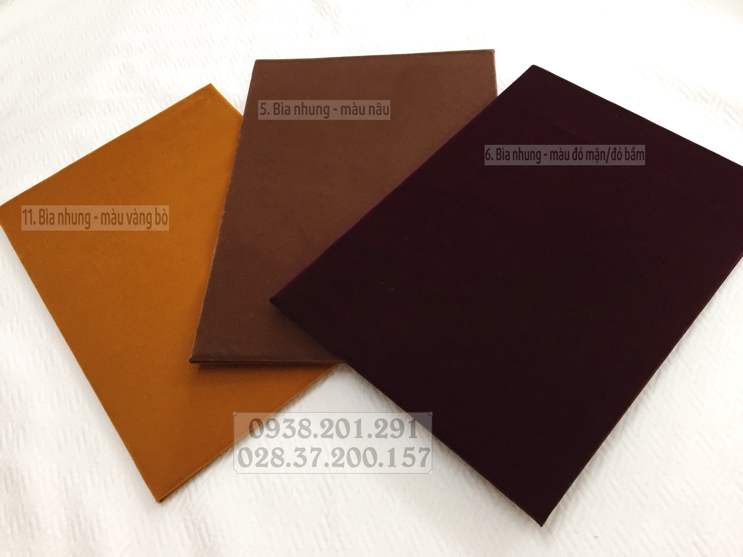 Bìa bằng nhung màu vàng bò, nâu, đỏ đậm ký kết hợp tác biên bản hợp đồng trình ký giấy khen thưởng giá rẻ có sẵn Bìa bằng nhung màu vàng bò, nâu, đỏ đậm ký kết hợp tác biên bản hợp đồng trình ký giấy khen thưởng giá rẻ có sẵn