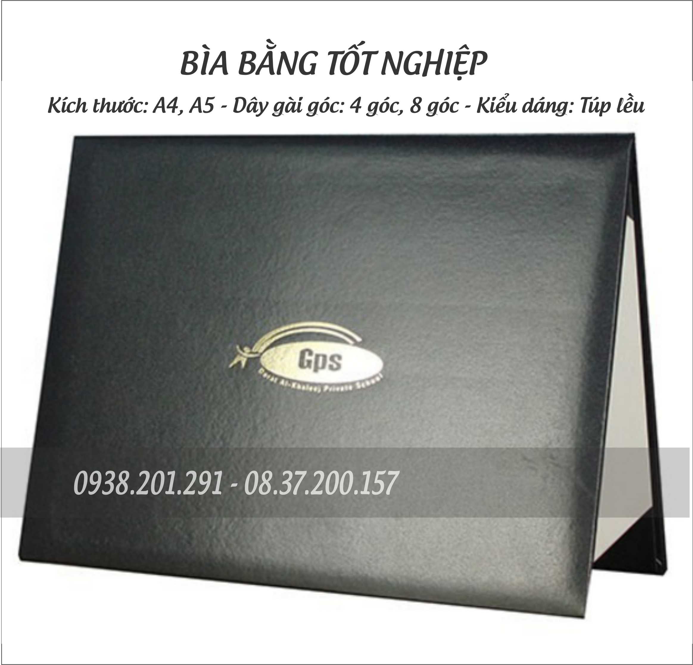 Bìa bằng tốt nghiệp đại học bằng chất liệu giả da màu đen in logo theo yêu cầu Bìa bằng tốt nghiệp đại học bằng chất liệu giả da màu đen in logo theo yêu cầu