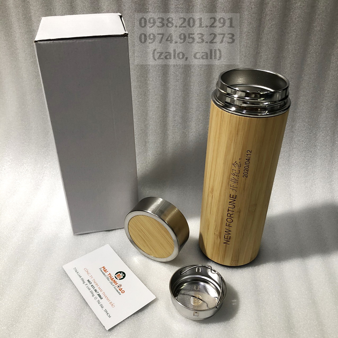 Bình giữ nhiệt đẹp vỏ tre trúc có thể khắc tên lên rất lịch sự dùng làm quà tặng khách hàng Bình giữ nhiệt đẹp vỏ tre trúc có thể khắc tên lên rất lịch sự dùng làm quà tặng khách hàng