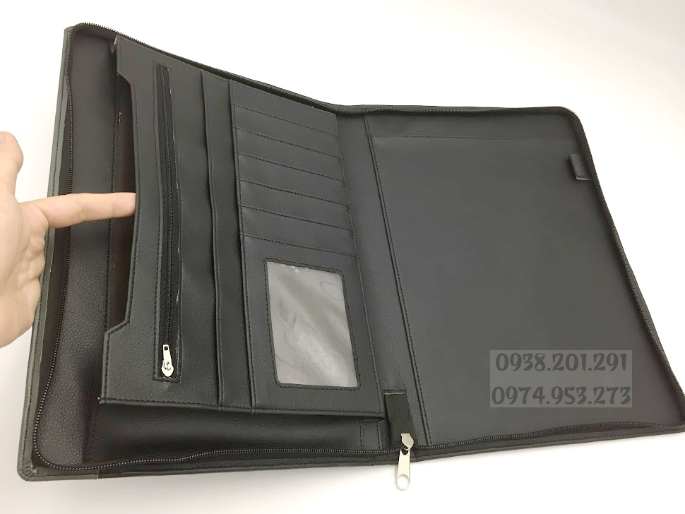 Bìa da đựng hồ sơ tài liệu hợp đồng có dây khóa kéo nhựa kinh doanh giá rẻ đẹp Bìa da đựng hồ sơ tài liệu hợp đồng có dây khóa kéo nhựa kinh doanh giá rẻ đẹp