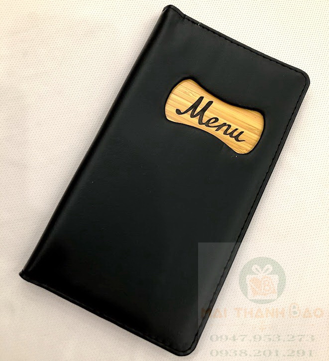 Bìa menu trình ký da simili A6 nhỏ gọn mã MD12 đủ màu đen đỏ xanh dương nâu bò nâu đậm Bìa menu trình ký da simili A6 nhỏ gọn mã MD12 đủ màu đen đỏ xanh dương nâu bò nâu đậm