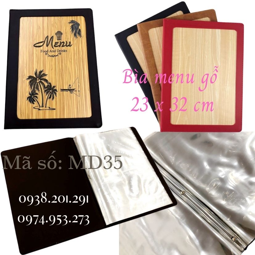 Bìa menu trình ký da simili A6 nhỏ gọn mã MD35 đủ màu đen đỏ xanh dương nâu bò nâu đậm Bìa menu trình ký da simili A6 nhỏ gọn mã MD35 đủ màu đen đỏ xanh dương nâu bò nâu đậm