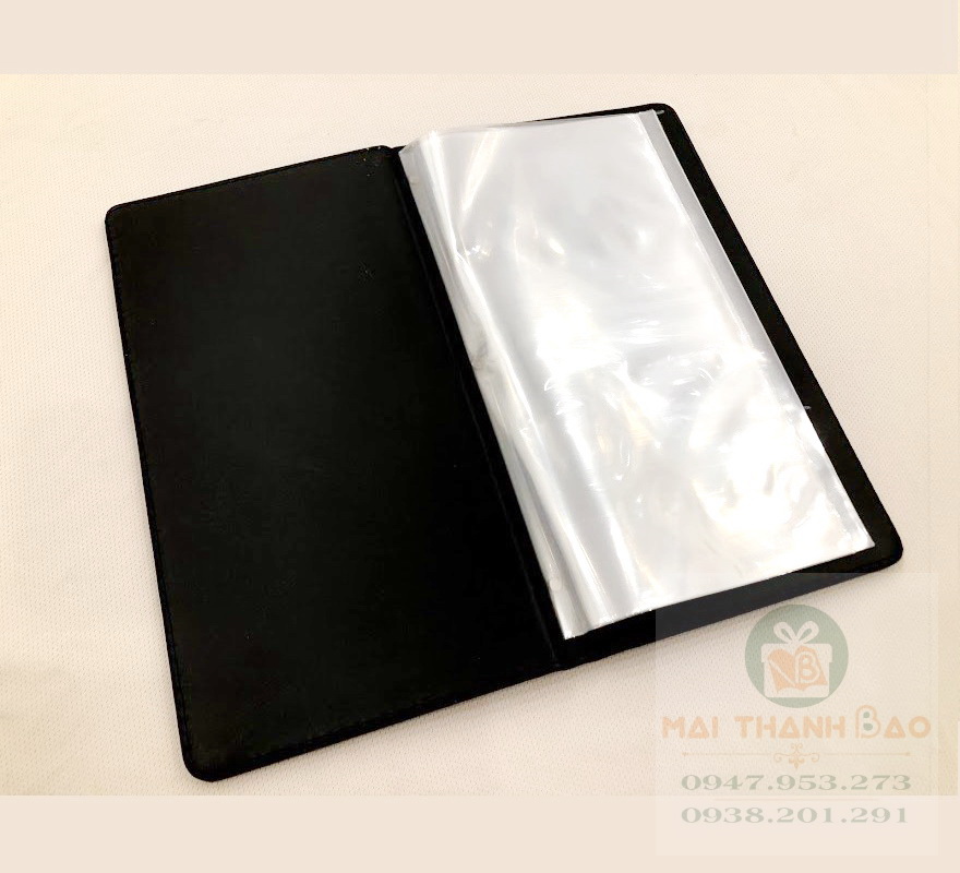 Bìa menu da simili có lá nhựa bên trong đẹp cao cấp in logo MD20 Bìa menu da simili có lá nhựa bên trong đẹp cao cấp in logo MD20