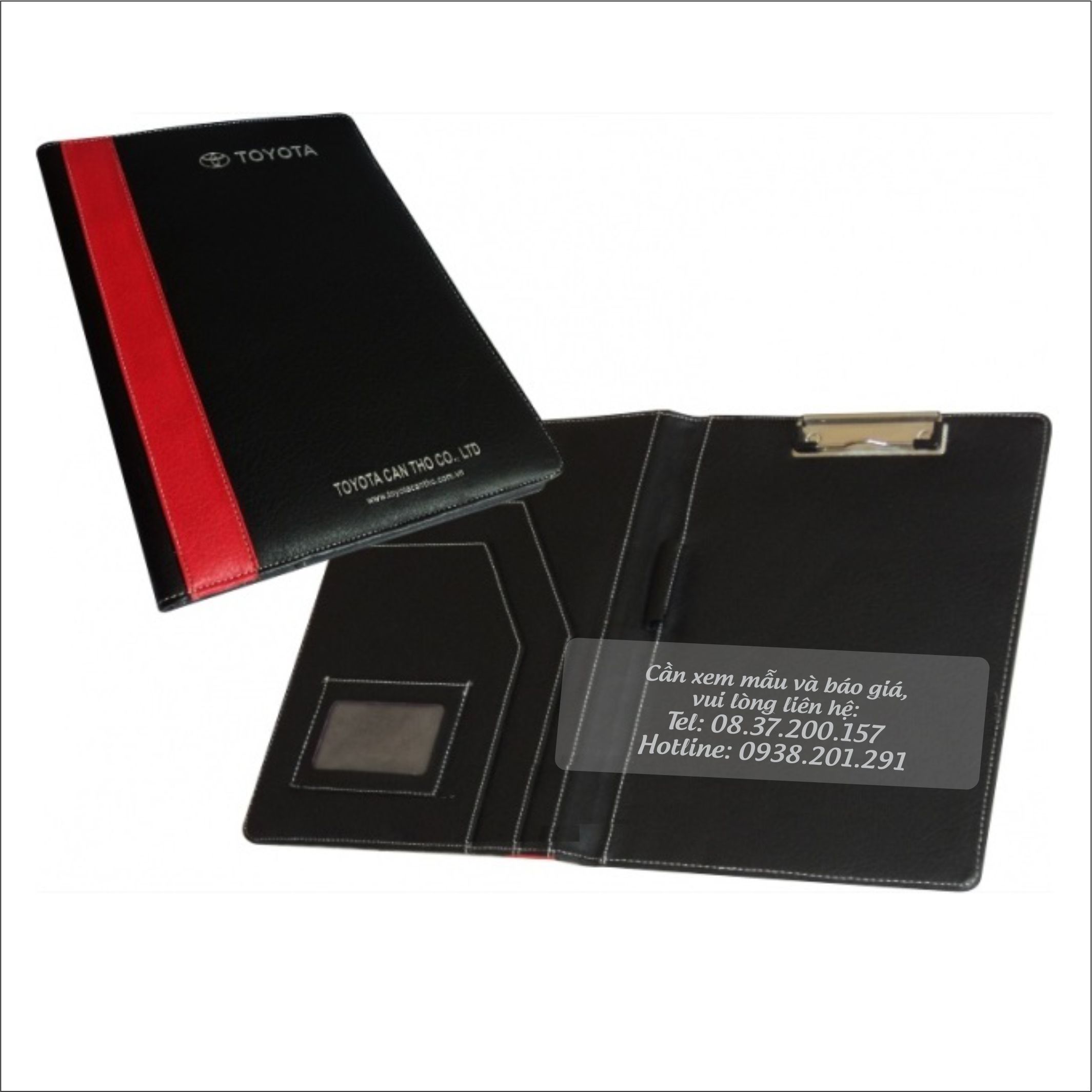 Bìa trình ký da cao cấp đẹp màu đen phối đỏ tạo sự tương phản và nổi bật Bìa trình ký da cao cấp đẹp màu đen phối đỏ tạo sự tương phản và nổi bật