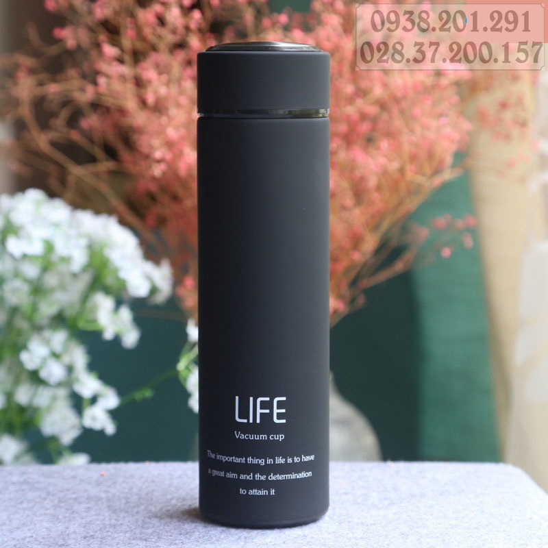 Bình giữ nhiệt màu đen black in logo tên công ty làm quà tặng khách hàng ý nghĩa đẹp giá rẻ Bình giữ nhiệt màu đen black in logo tên công ty làm quà tặng khách hàng ý nghĩa đẹp giá rẻ