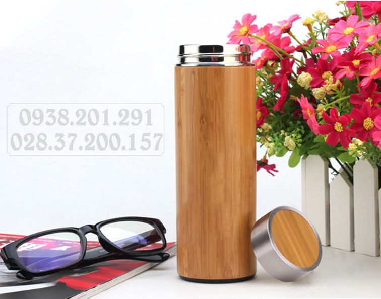 Bình giữ nhiệt gỗ tre trúc màu vàng tự nhiên khắc logo làm quà tặng độc đáo giá rẻ Bình giữ nhiệt gỗ tre trúc màu vàng tự nhiên khắc logo làm quà tặng độc đáo giá rẻ