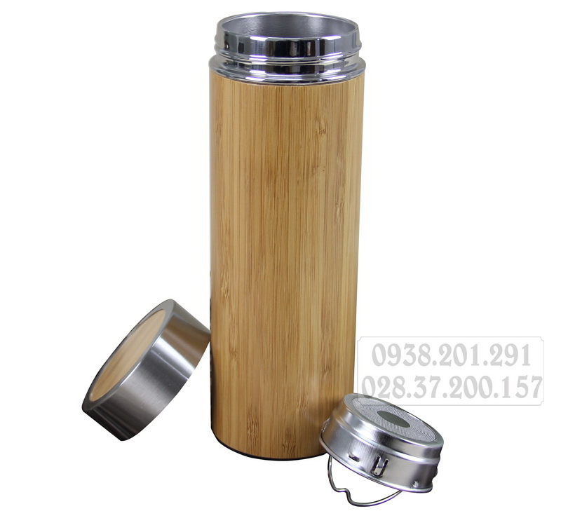 Bình giữ nhiệt gỗ tre trúc màu vàng tự nhiên khắc logo làm quà tặng độc đáo giá rẻ Bình giữ nhiệt gỗ tre trúc màu vàng tự nhiên khắc logo làm quà tặng độc đáo giá rẻ