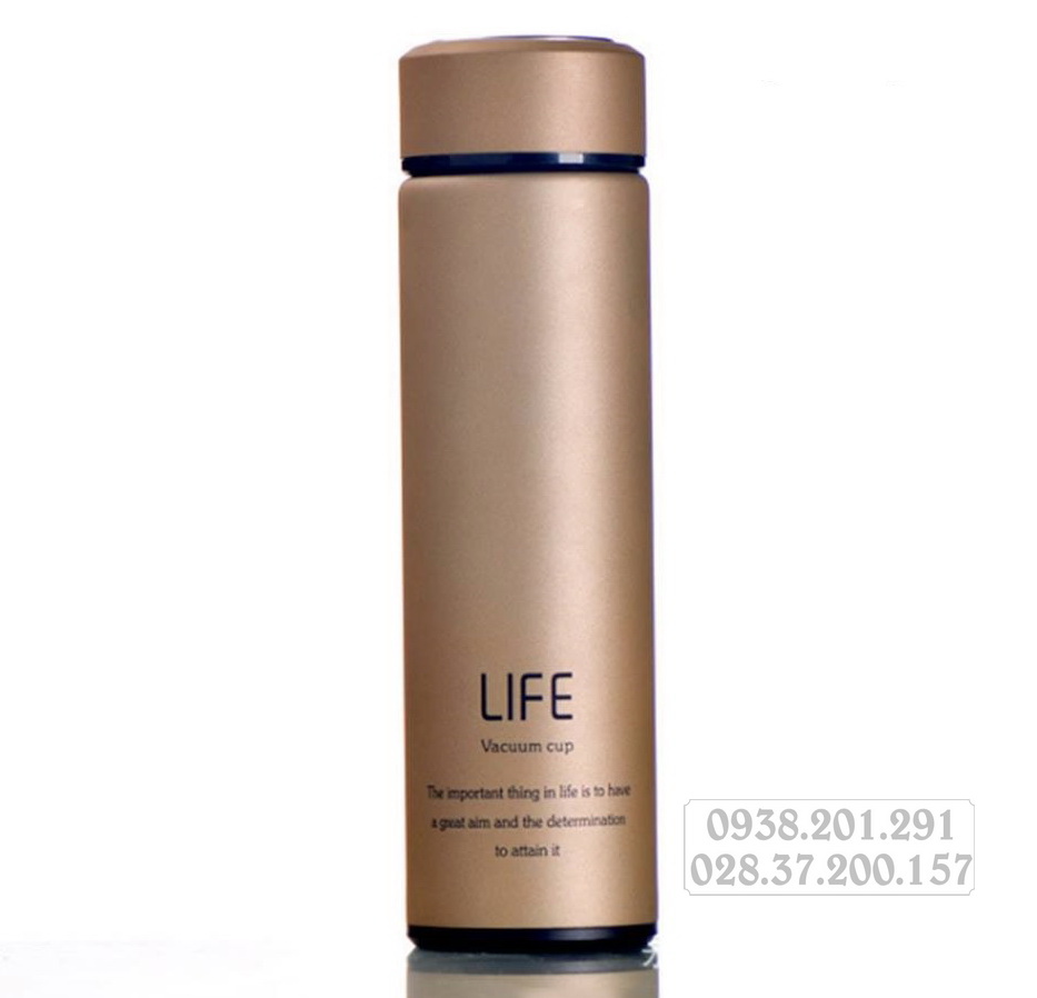 Bình giữ nhiệt màu vàng đồng gold in logo tên công ty làm quà tặng khách hàng ý nghĩa đẹp giá rẻ Bình giữ nhiệt màu vàng đồng gold in logo tên công ty làm quà tặng khách hàng ý nghĩa đẹp giá rẻ