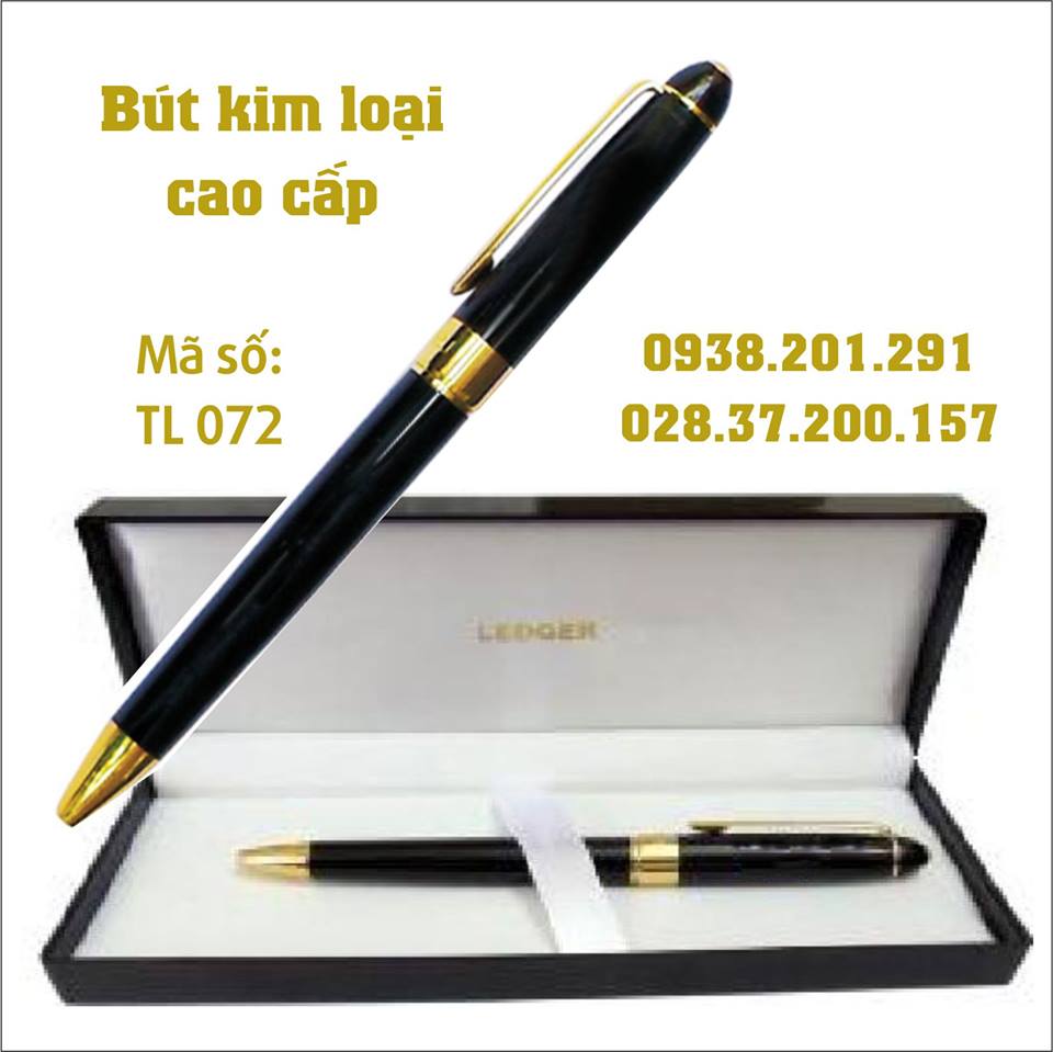 Bút kim loại màu đen vàng in logo có thể đặt khắc logo theo yêu cầu làm quà tặng cao cấp tphcm Bút kim loại màu đen vàng in logo có thể đặt khắc logo theo yêu cầu làm quà tặng cao cấp tphcm