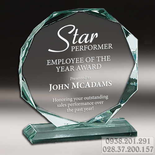 Kỷ niệm chương hình tròn pha lê thủy tinh khắc chữ giá rẻ tphcm Kỷ niệm chương hình tròn pha lê thủy tinh khắc chữ giá rẻ tphcm