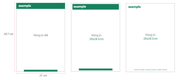 Kích thước giấy tiêu để letterhead a4 Kích thước giấy tiêu để letterhead a4