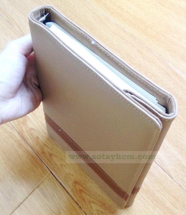 Sổ tay bìa da cao cấp 5AS 150 được may sắc sảo, tinh tế tạo nên sự sang trọng cho sản phẩm Sổ tay bìa da cao cấp 5AS 150 được may sắc sảo, tinh tế tạo nên sự sang trọng cho sản phẩm