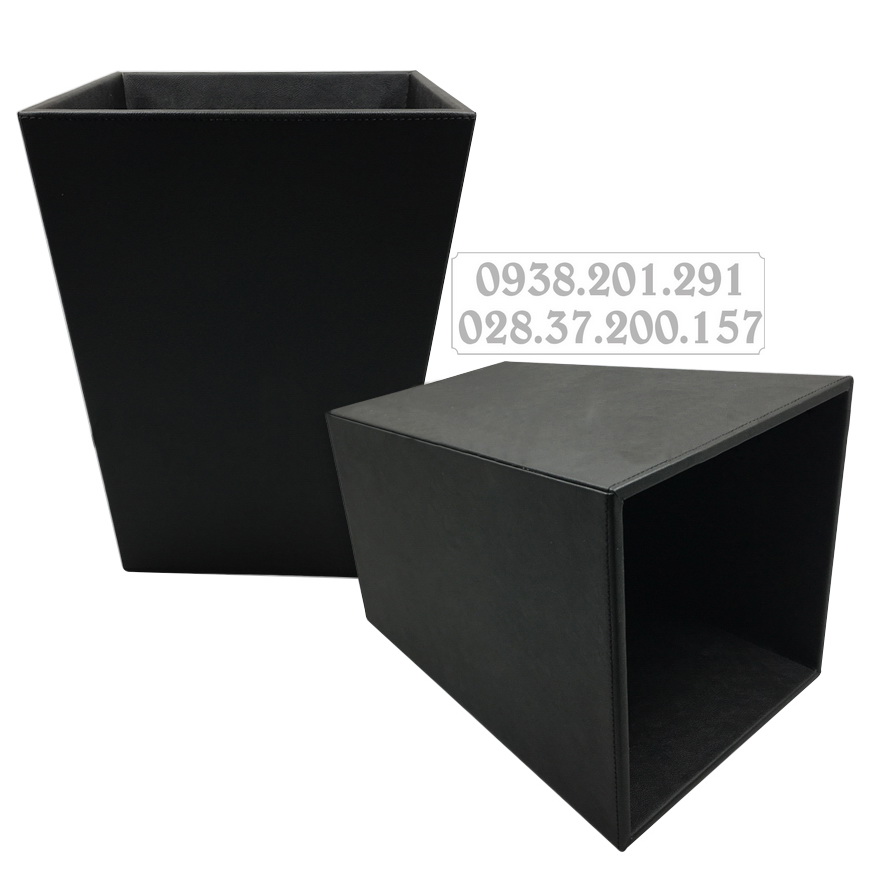 Hộp đựng remote khách sạn, nhà hàng, resort 5 sao thùng rác bằng da có in logo tphcm Hộp đựng remote khách sạn, nhà hàng, resort 5 sao thùng rác bằng da có in logo tphcm