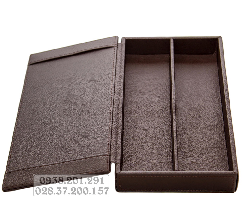 Hộp đựng remote khách sạn, nhà hàng, resort 5 sao bằng da có in logo tphcm Hộp đựng remote khách sạn, nhà hàng, resort 5 sao bằng da có in logo tphcm