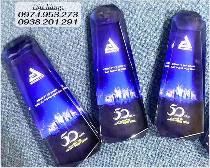 Kỷ niệm chương pha lê thuỷ tinh đẹp kiểu dáng độc đáo Kỷ niệm chương pha lê thuỷ tinh đẹp kiểu dáng độc đáo