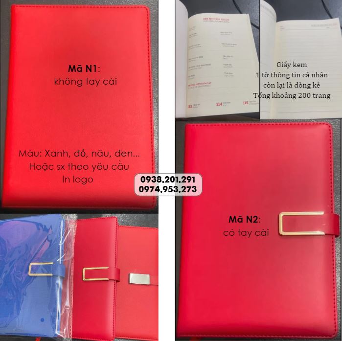 Sổ da in logo sổ tay quà tặng agenda 2026 Sổ da in logo sổ tay quà tặng agenda 2026