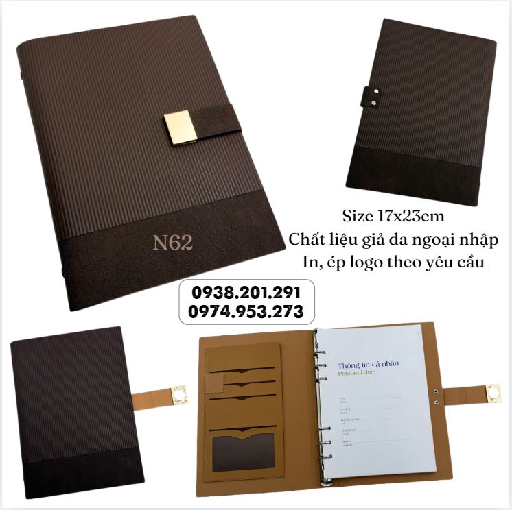 Sổ tay bìa da cao cấp in logo làm quà tặng doanh nghiệp Sổ tay bìa da cao cấp in logo làm quà tặng doanh nghiệp