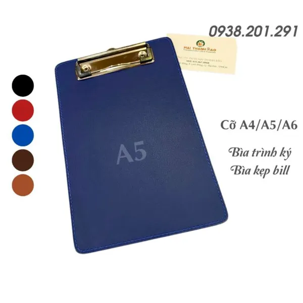 Bìa Trình Ký Da A5