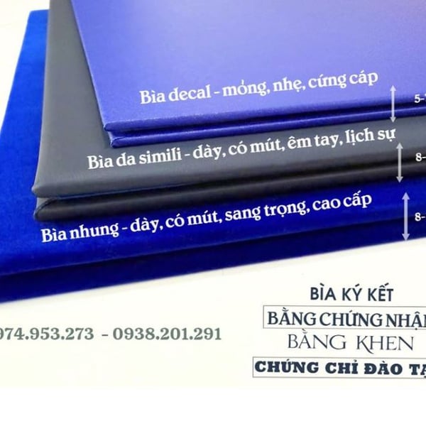 Bìa da ký kết hợp đồng & biên bản ghi nhớ (MOU)