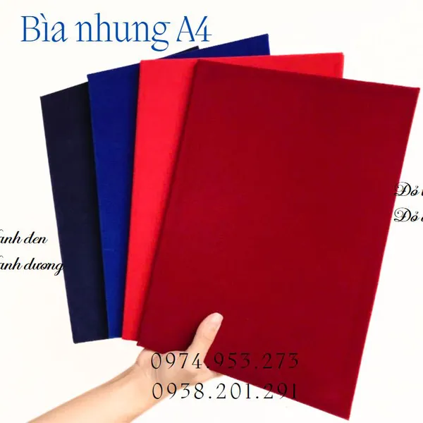 Bìa Nhung Đỏ đậm N7